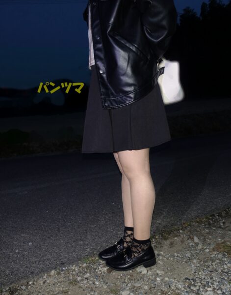 短いソックスがワンポイントになっていますね！